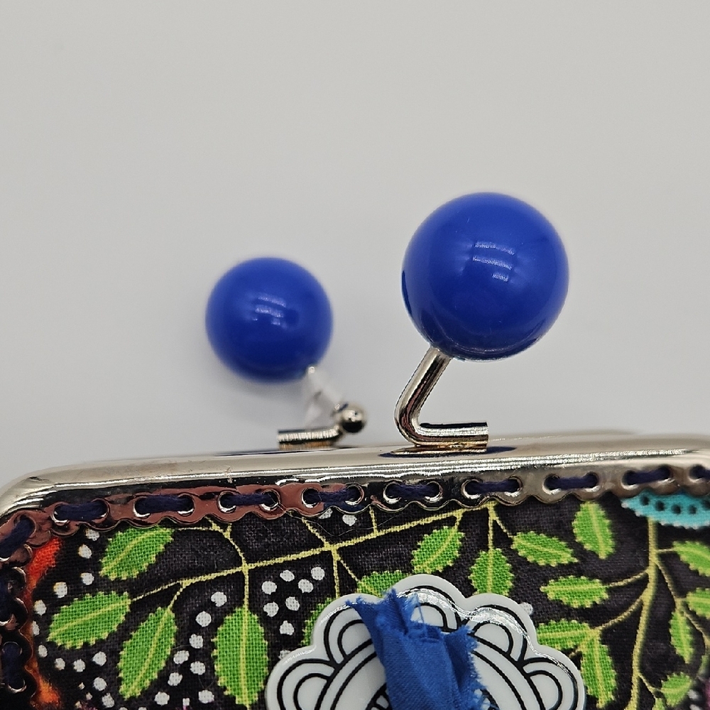 Handmade Multicolor Coin Purse Snap Closure Wallet by Whimsy Garden - Picture 7 of 7